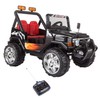Toy Time Ride On Toy All-Terrain Vehicle 12-volt Battery Operated Truck and Remote Control (Boys/Girls, Black) 558911NIF